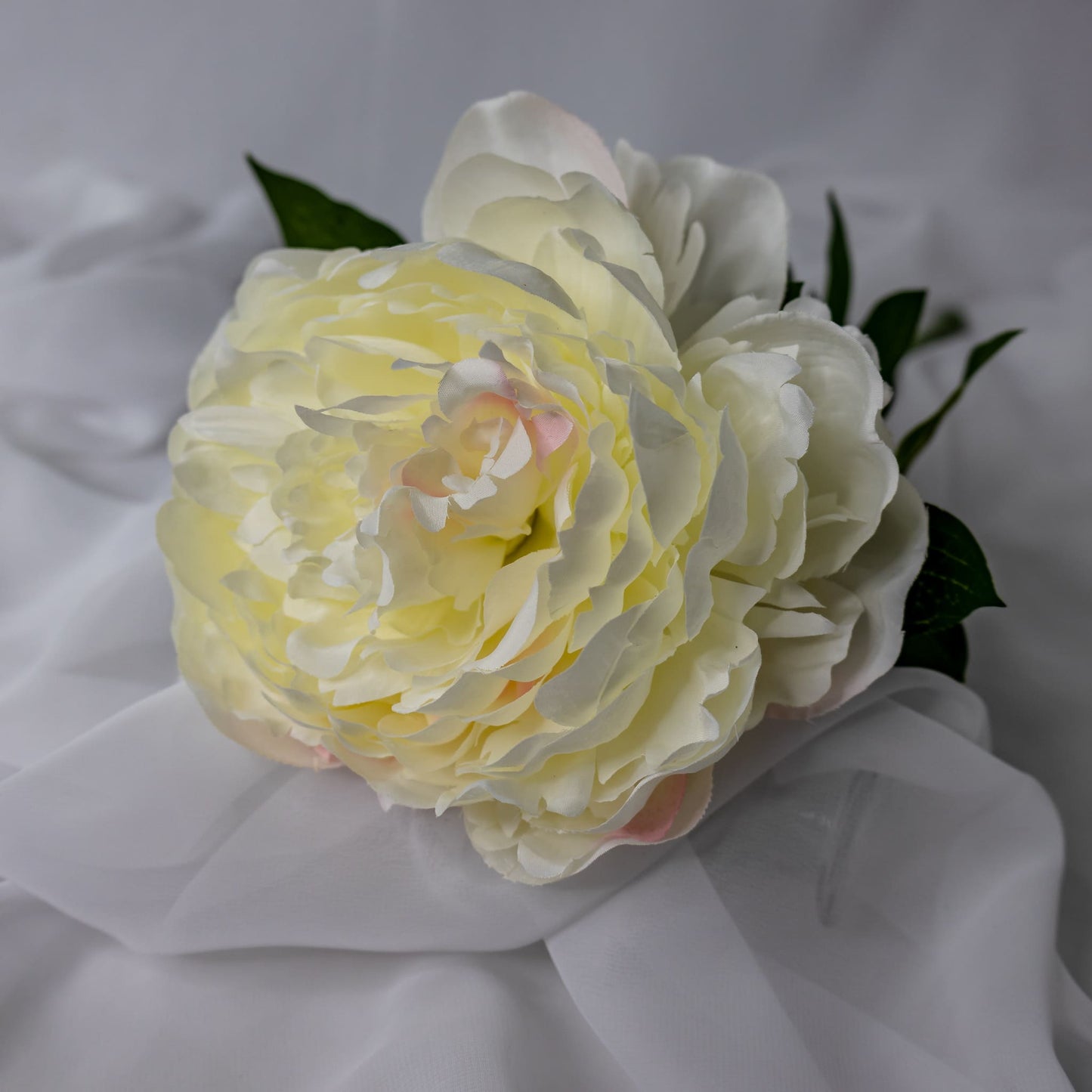 artificial large white peony