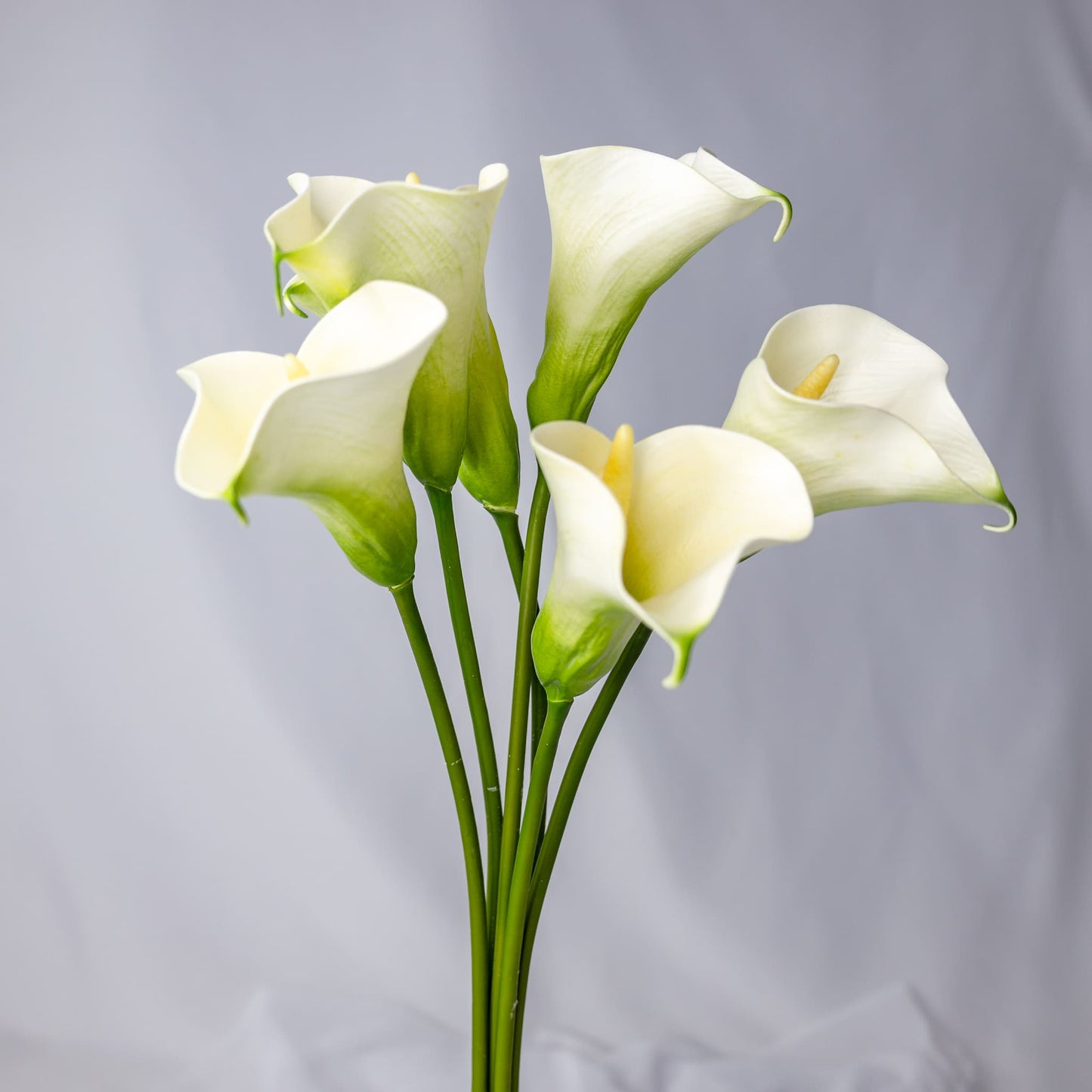 artificial white small calla lilies