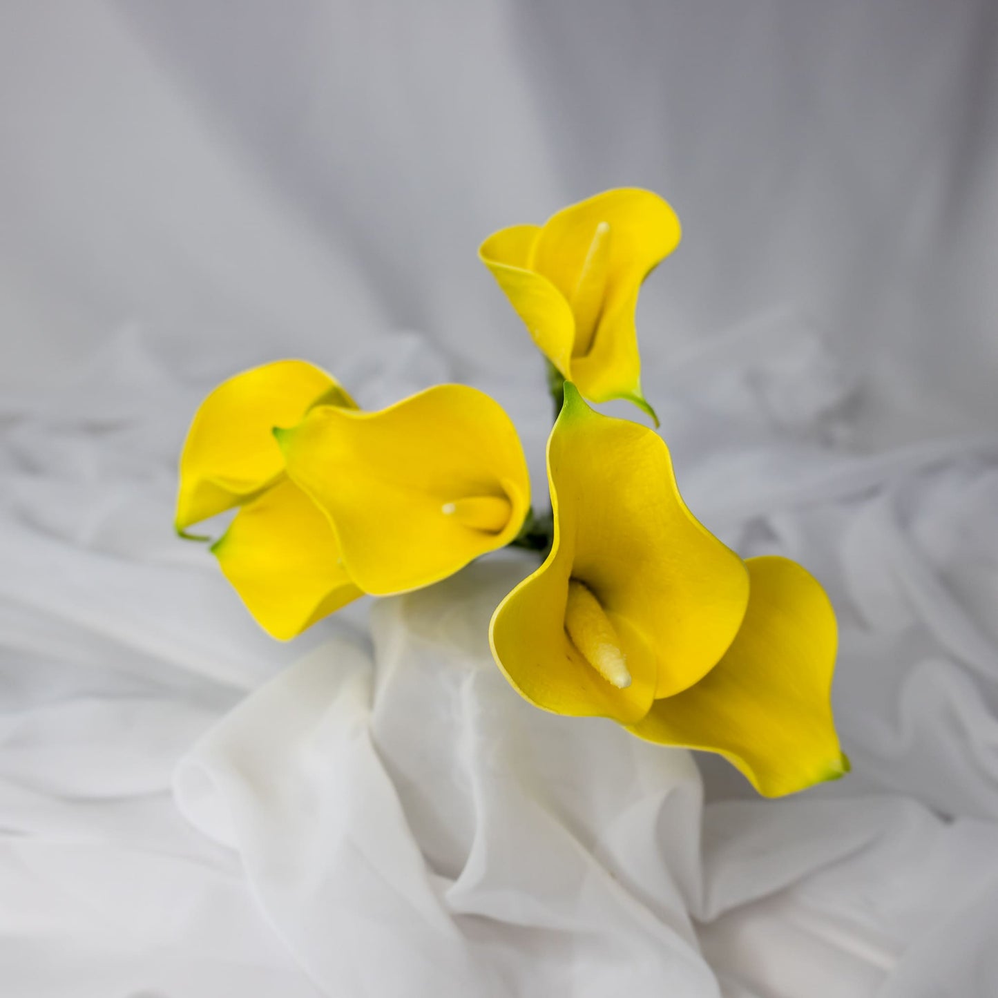artificial Yellow Mini Calla Lilies