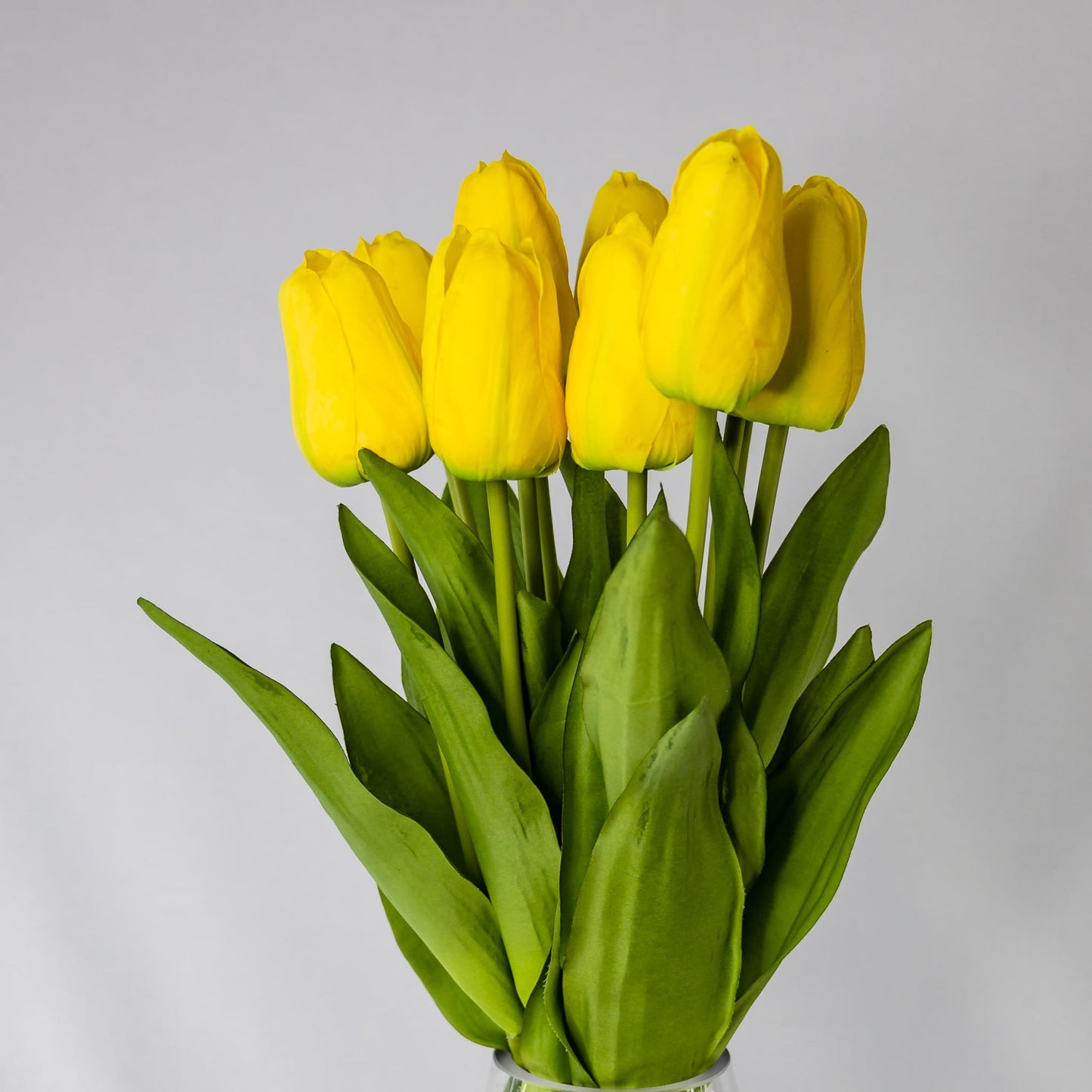 artificial yellow tulips