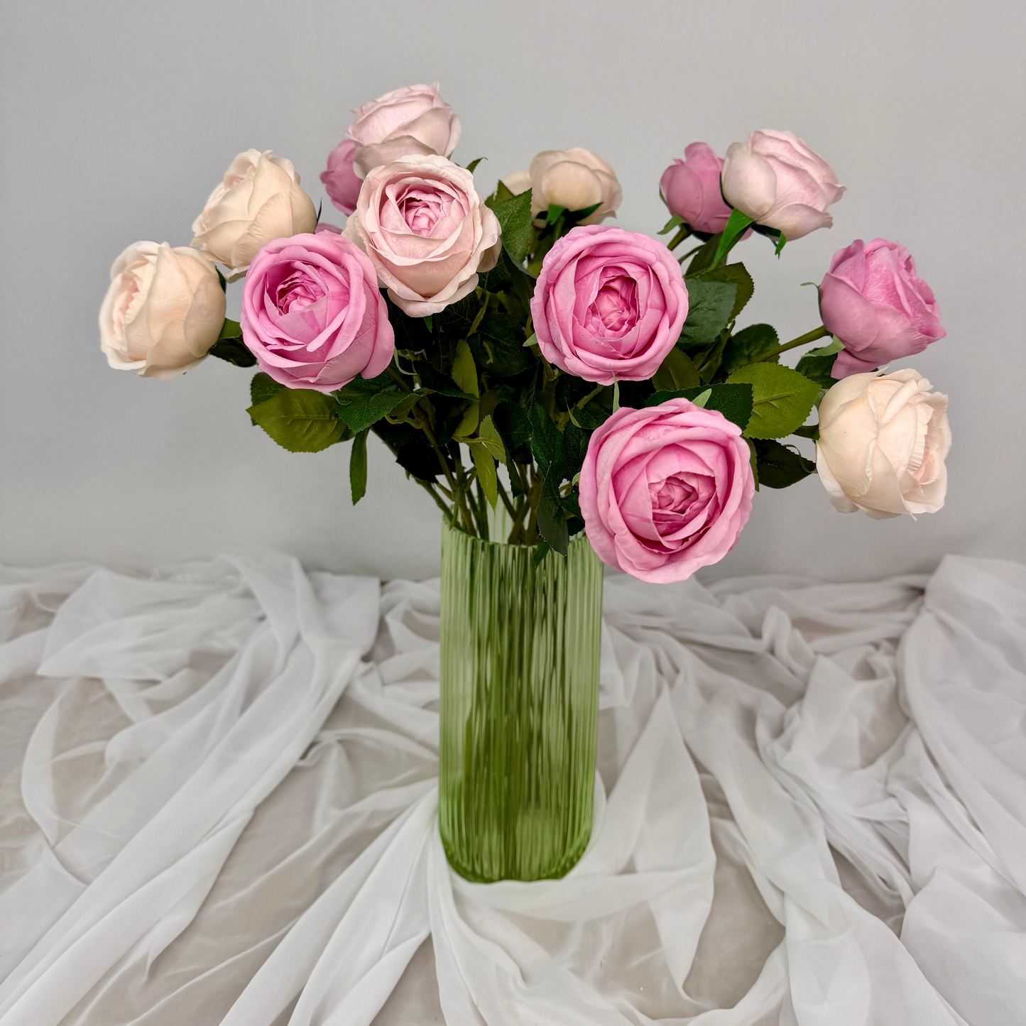 Shades of Pink Real Touch Rose Bouquet