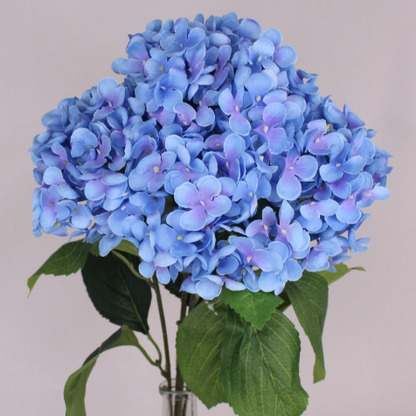 Blue Hydrangea Bunch -Soft Silk