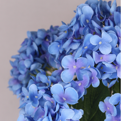 Blue Hydrangea Bunch -Soft Silk