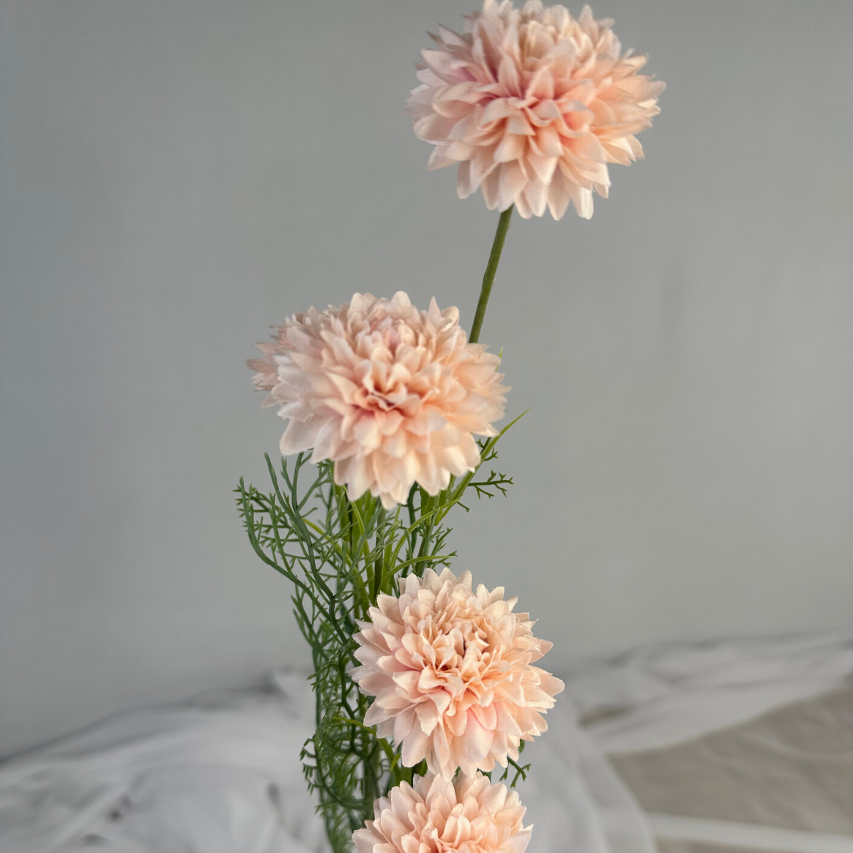 Soft Pink Chrysanthemum Spray – Realistic Artificial Flowers