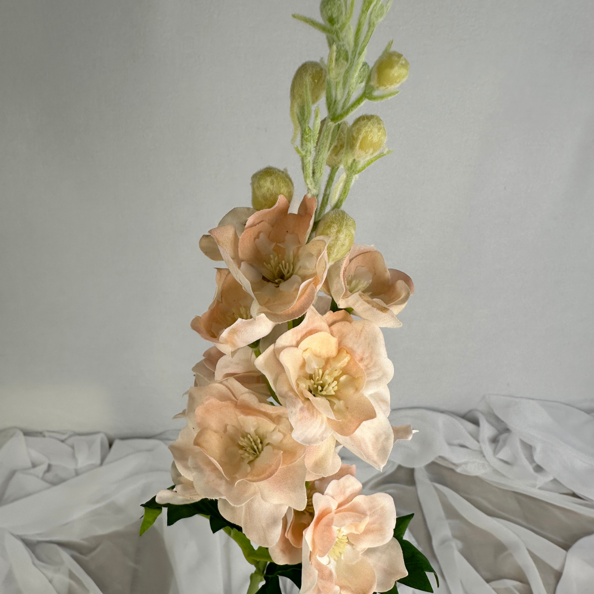 Pale Peach Real Touch Delphinium - Small