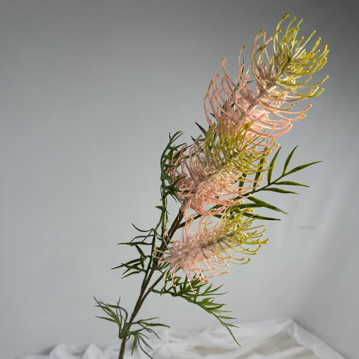 Grevillea Flower Spray Pale Pink - Realistic Artificial Flowers