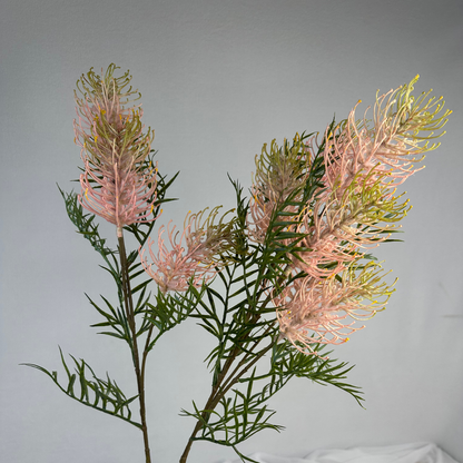 Grevillea Flower Spray Pale Pink - Realistic Artificial Flowers