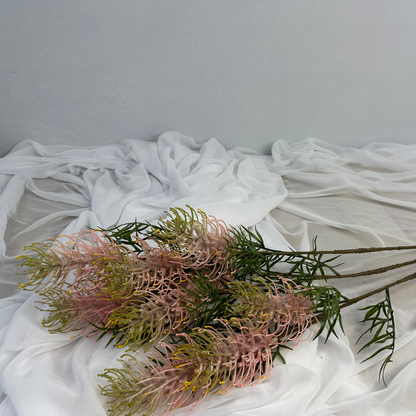 Grevillea Flower Spray Pale Pink - Realistic Artificial Flowers