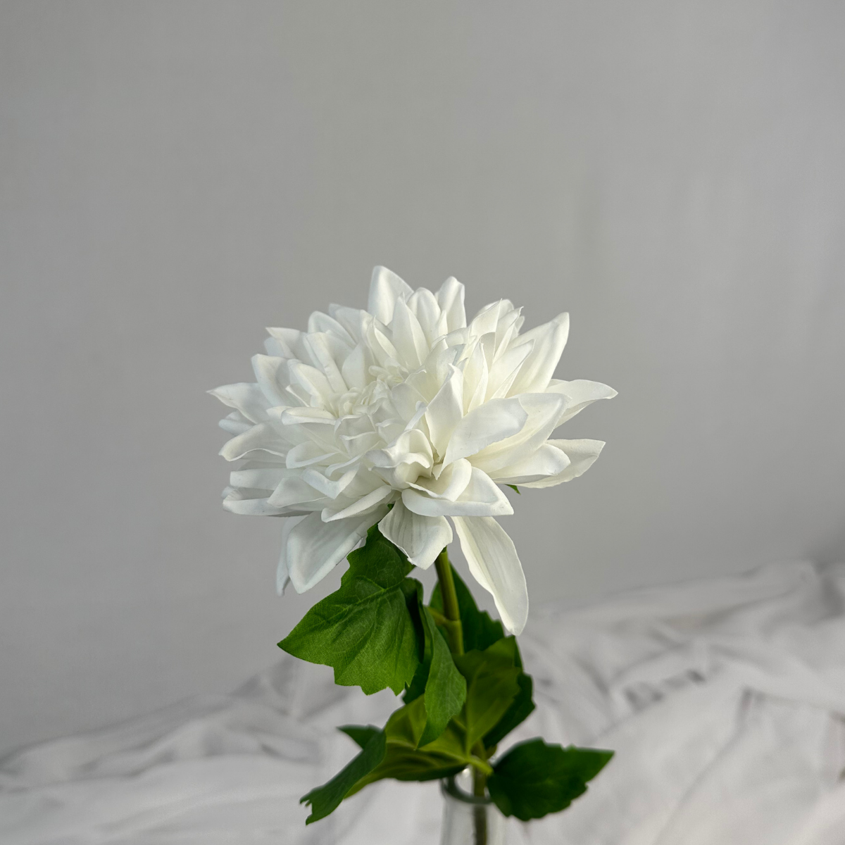 White Real Touch Dahlias-Realistic Artificial Flowers