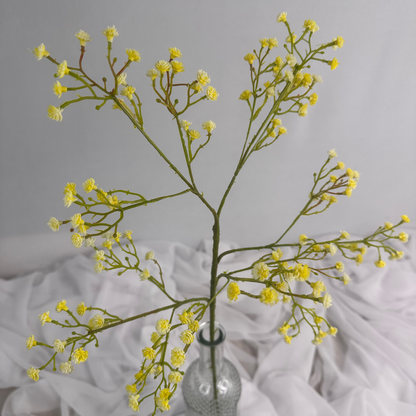 Baby's Breath Yellow (Gypsophila) - Realistic Artificial Flowers