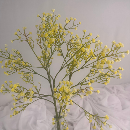 Baby's Breath Yellow (Gypsophila) - Realistic Artificial Flowers
