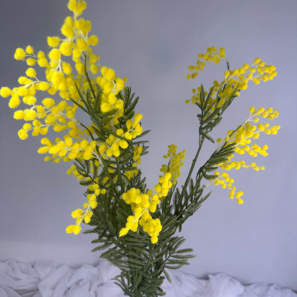 Yellow Mimosa /Wattle Spray - Realistic Artificial Flowers
