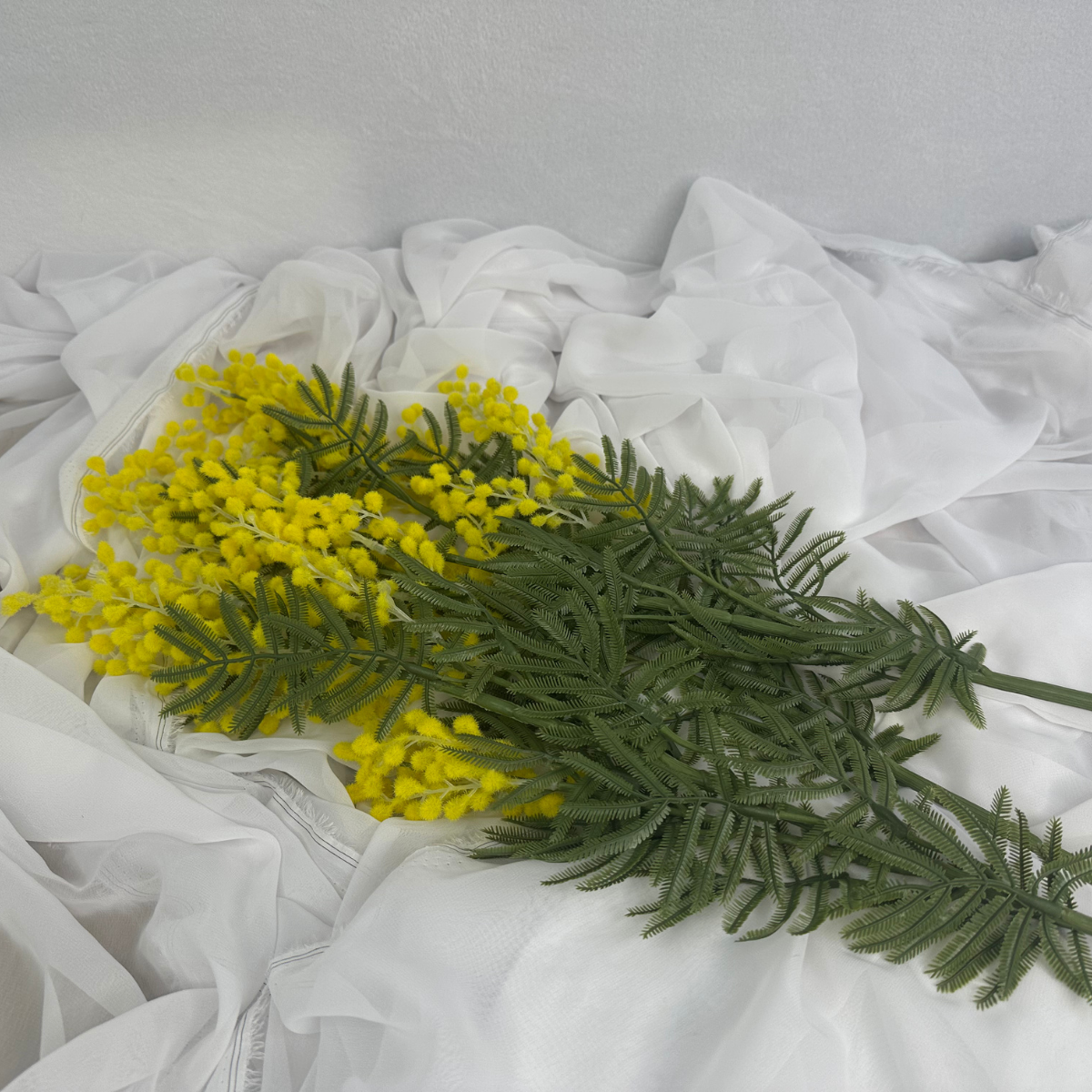 Yellow Mimosa /Wattle Spray - Realistic Artificial Flowers