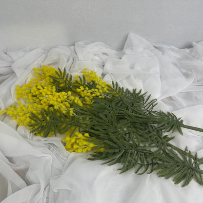 Yellow Mimosa /Wattle Spray - Realistic Artificial Flowers