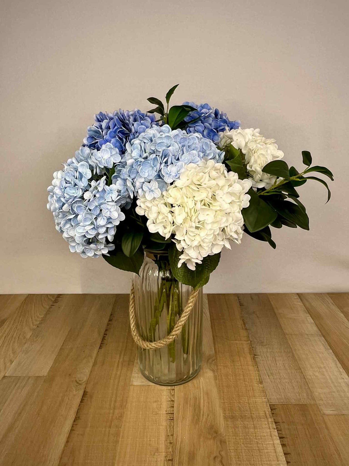 Stunning Summer Hydrangea Arrangement - Realistic Artificial Flowers