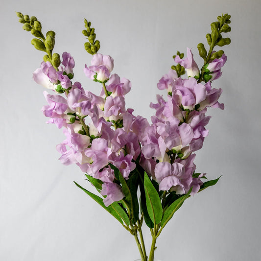 Mauve Snapdragons - Realistic Artificial Flowers