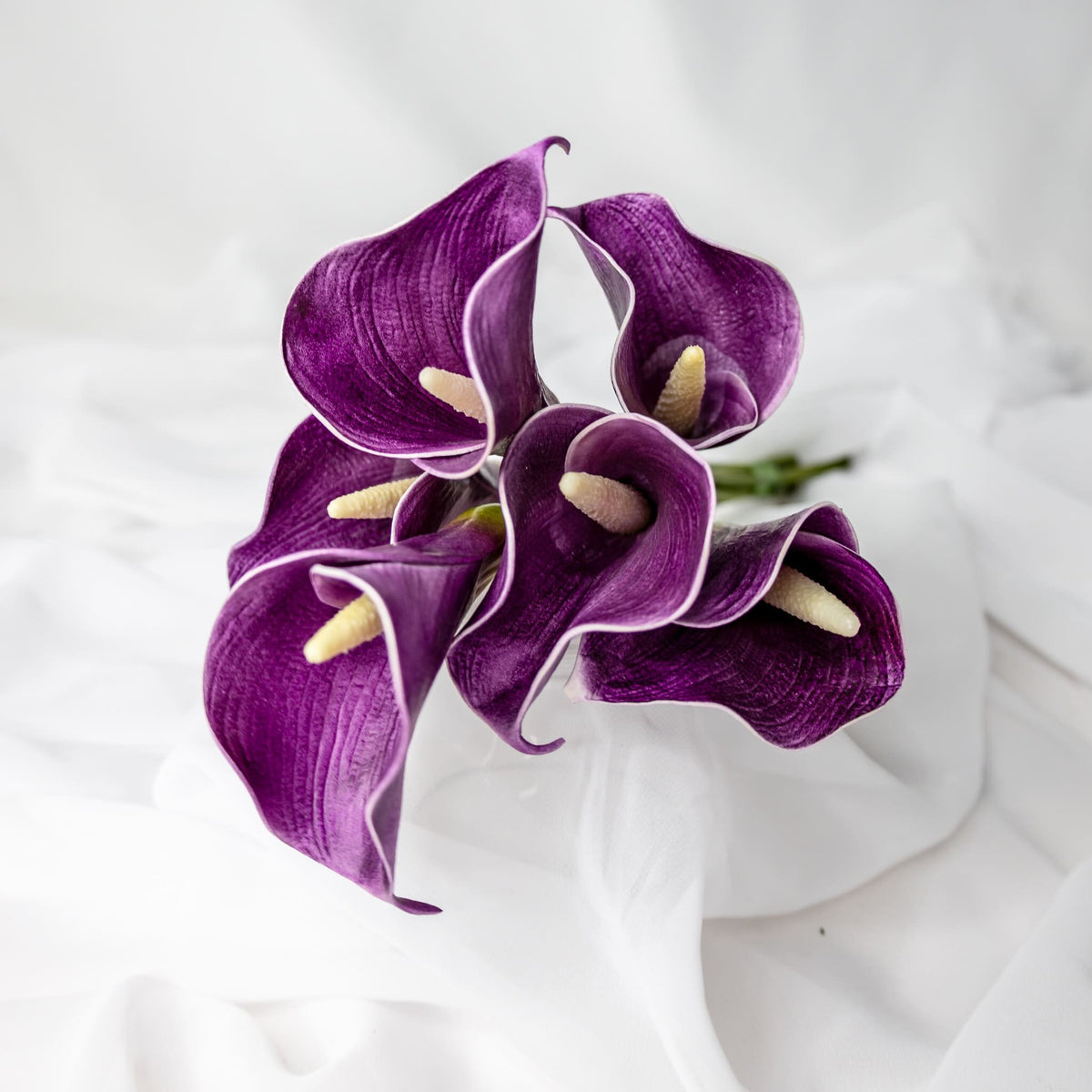 Mini Calla Mauve Mini Calla Lily - Real Touch – Realistic Artificial Flowers