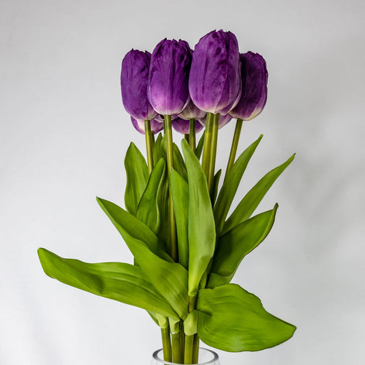 artificial Purple Real Touch Tulip