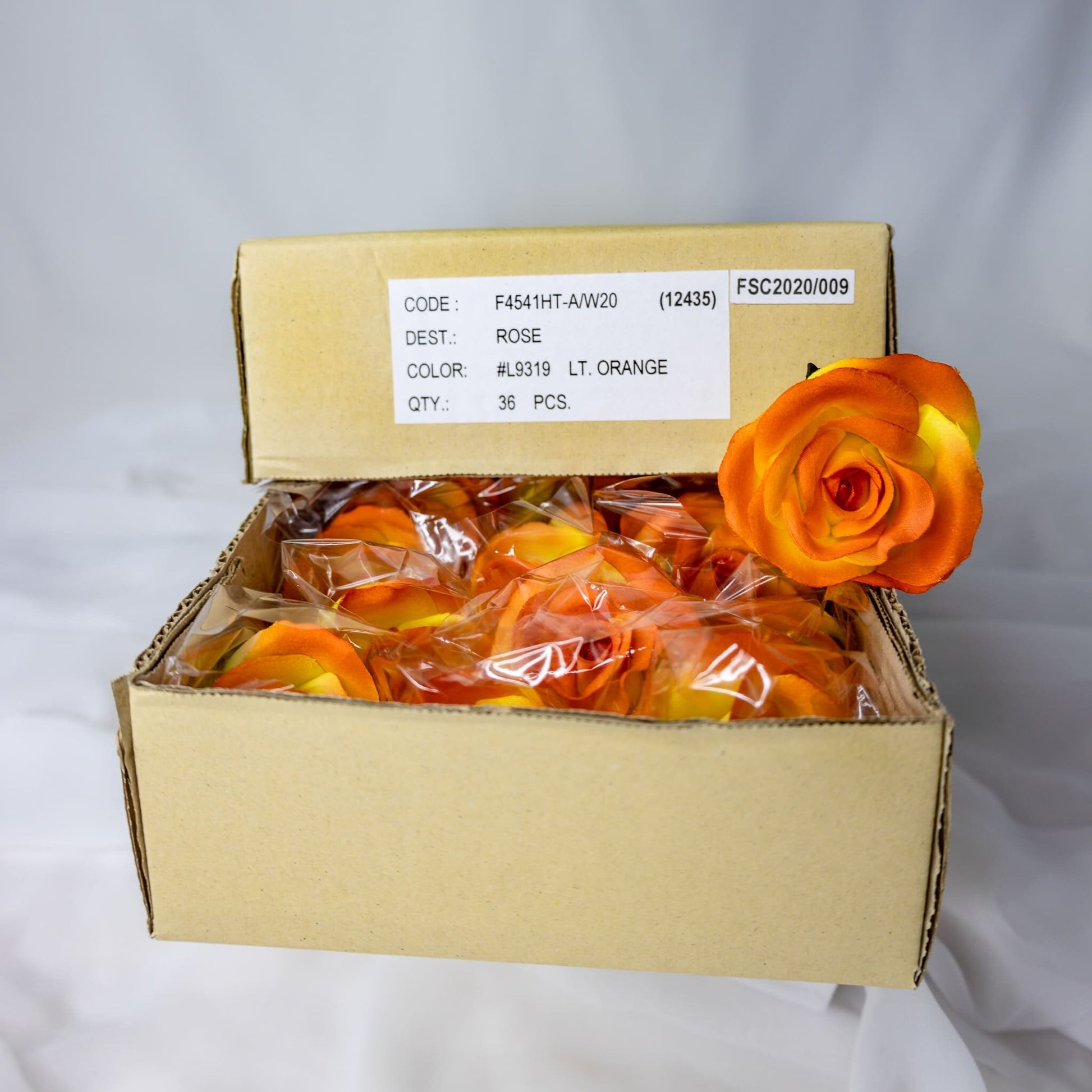 Orange Velveteen Bloom - Realistic Artificial Flowers