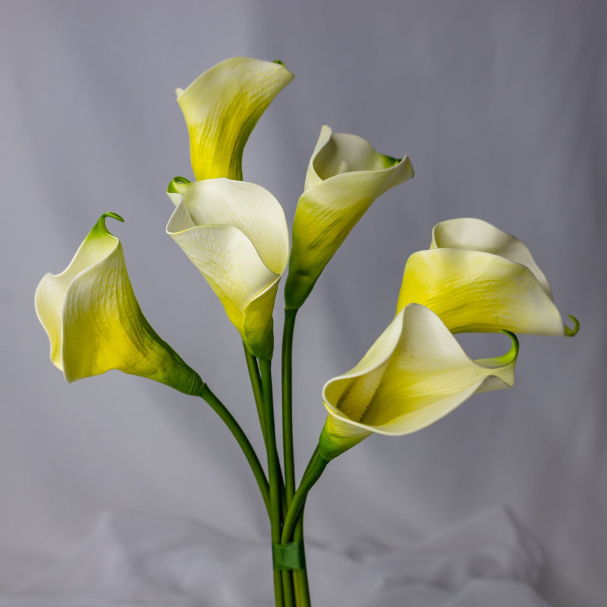 Mini Calla Light Yellow Mini Calla Lily - Real Touch – Realistic Artificial Flowers