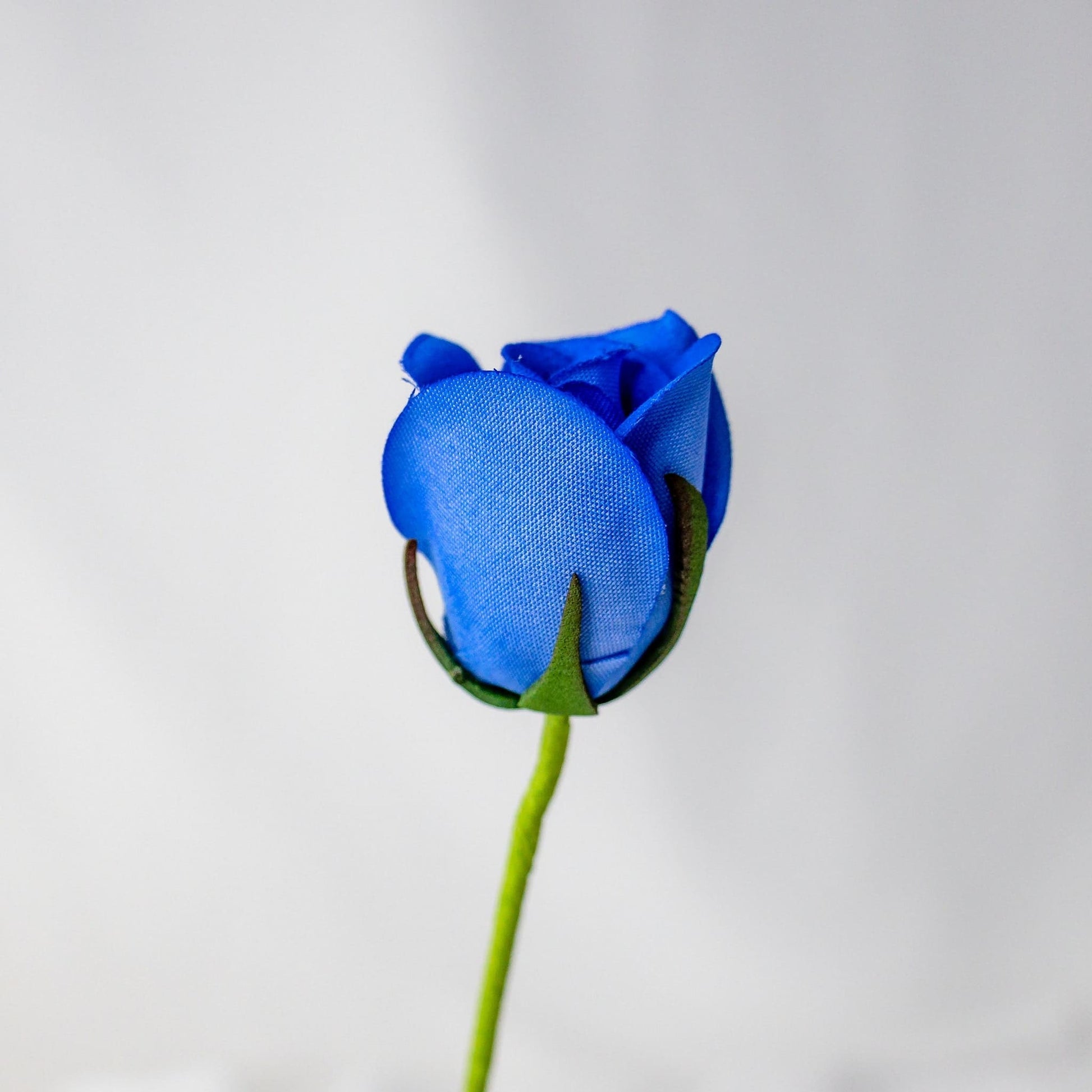 artificial Blue Velveteen Bud