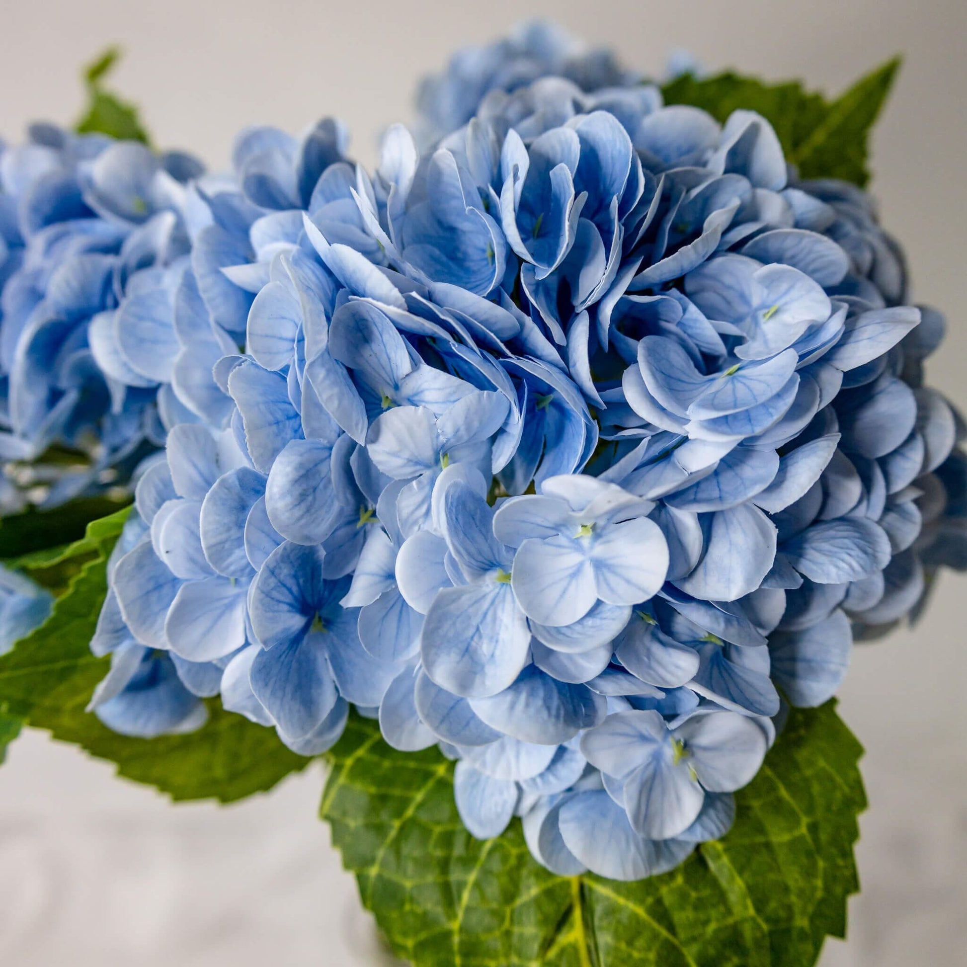 artificial Blue Hydrangea Real Touch closer look