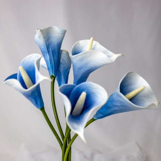 artificial Blue Halo Mini Calla Lilies