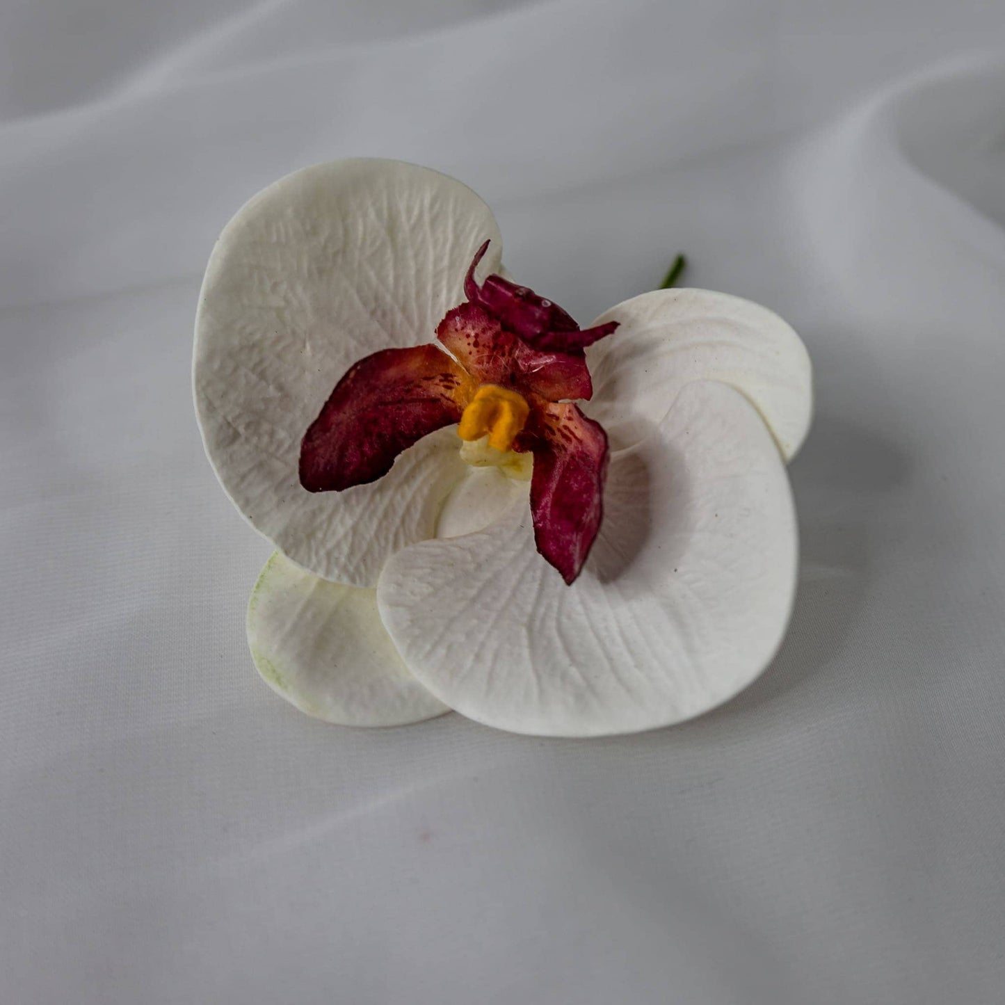 artificial white and dark pink phalaenopsis flower