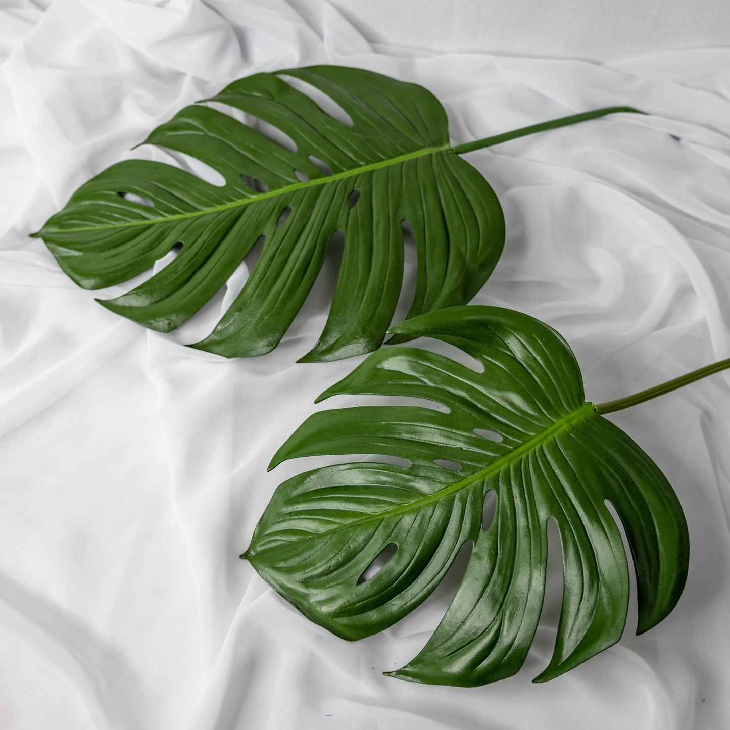 artificial small monstera leaves