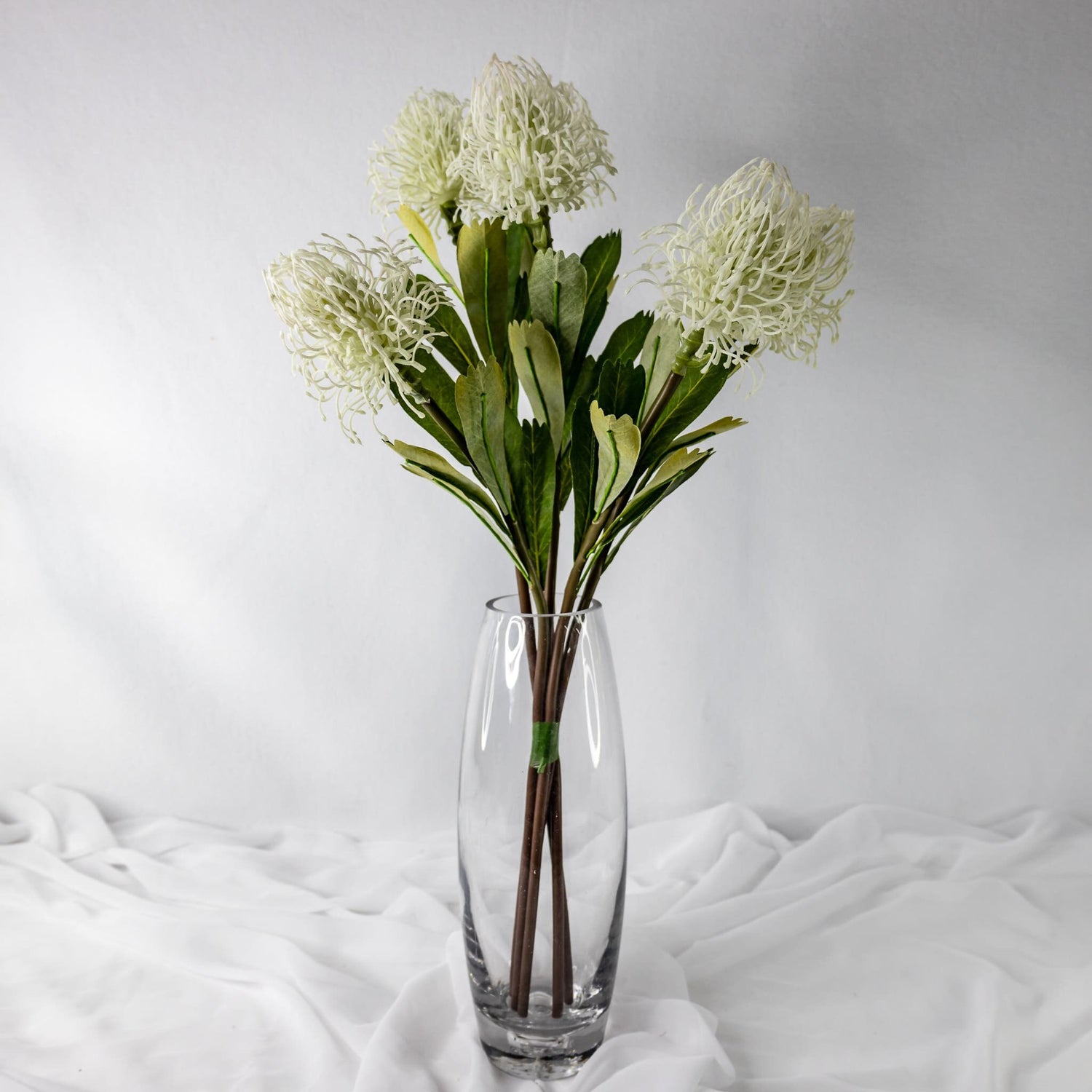 White Leucospermum - Realistic Artificial Flowers