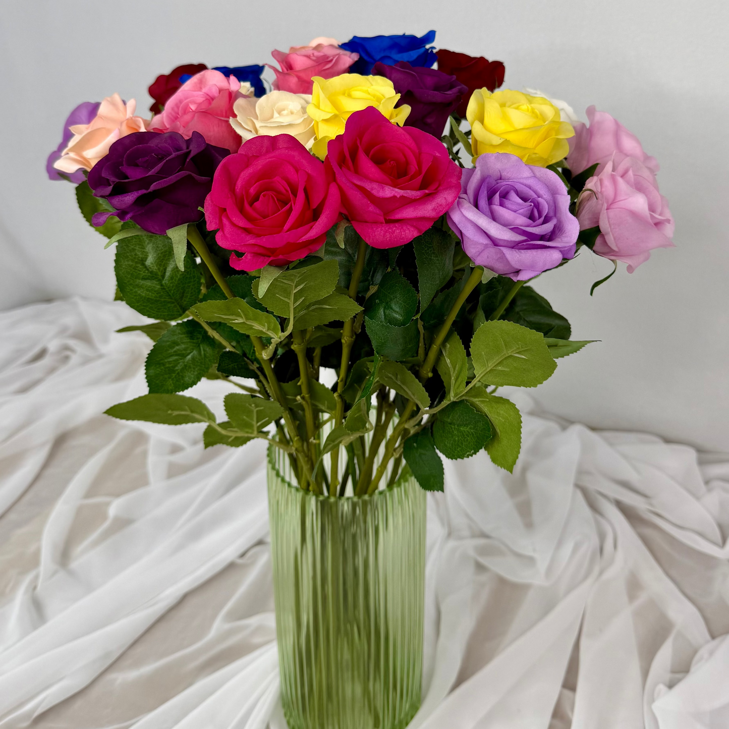 Multi- Coloured Rose Bouquet Gift Wrapped