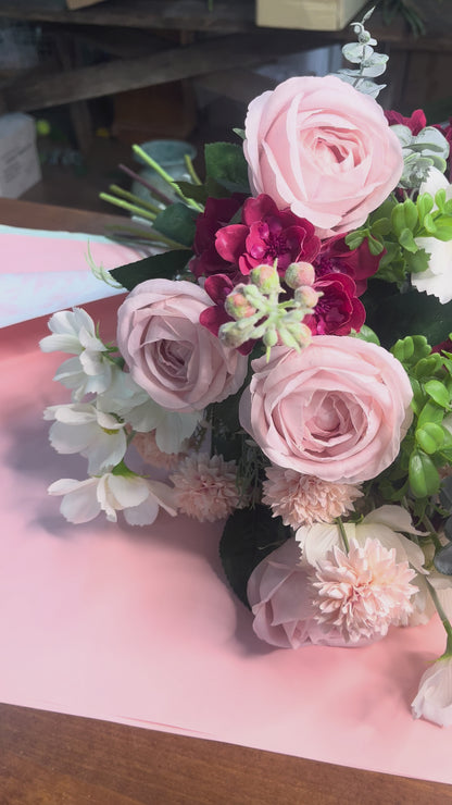 Perfectly Pink - Gorgeous Pink Artificial Flower Arrangement