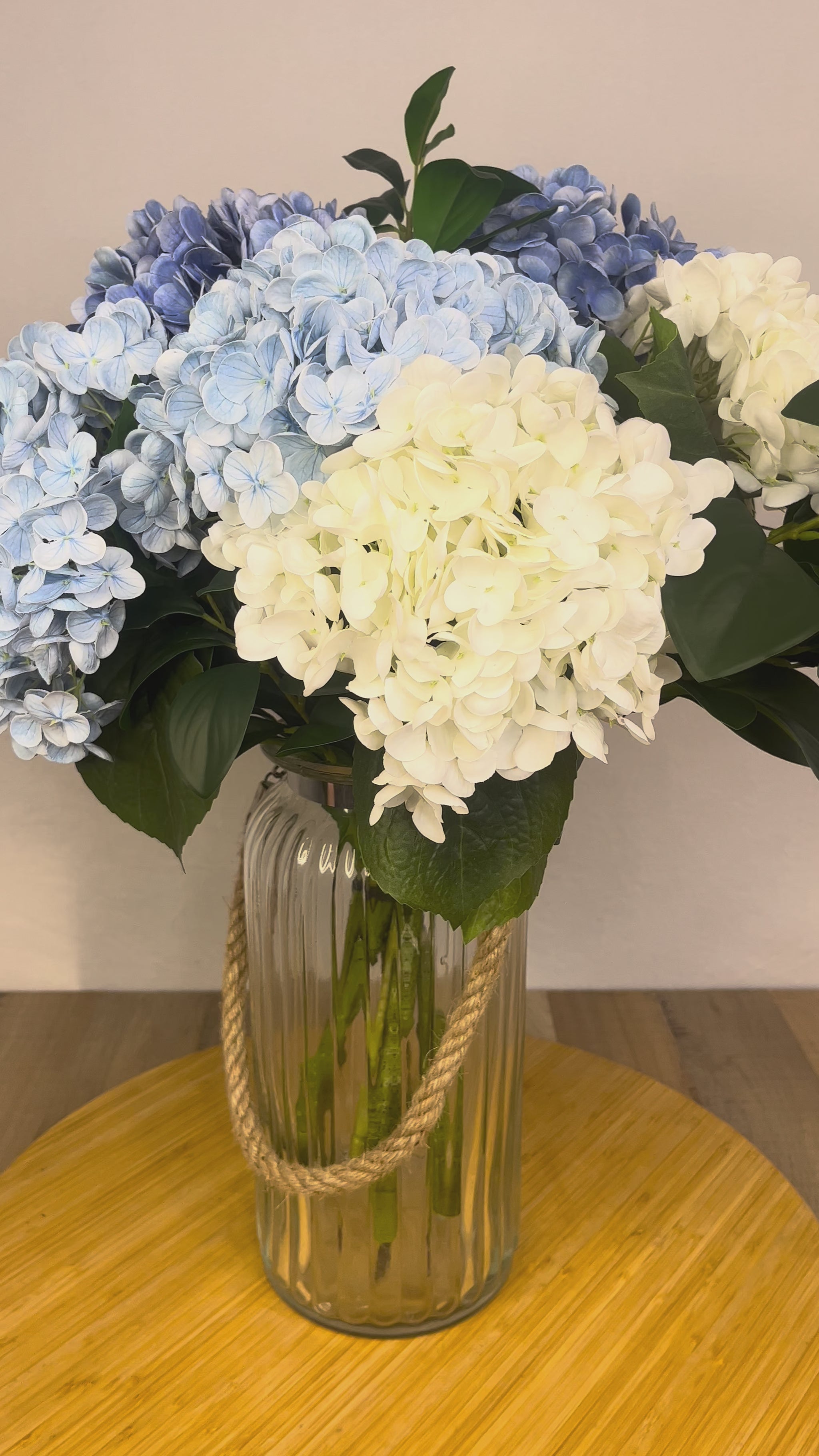 Stunning Summer Hydrangea Arrangement - Realistic Artificial Flowers
