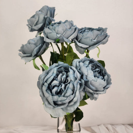 Duck Egg Blue David Austin Half Bloom Real Touch Rose