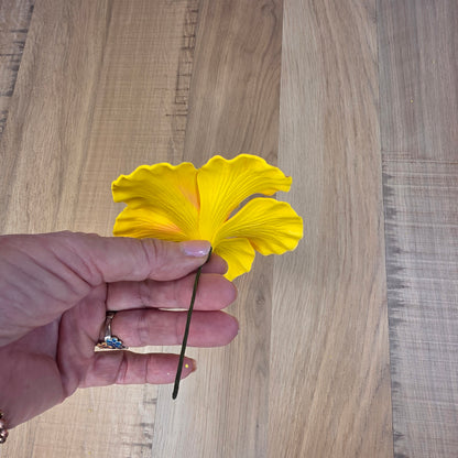 Peach Hibiscus 11.5 cm Flowerhead