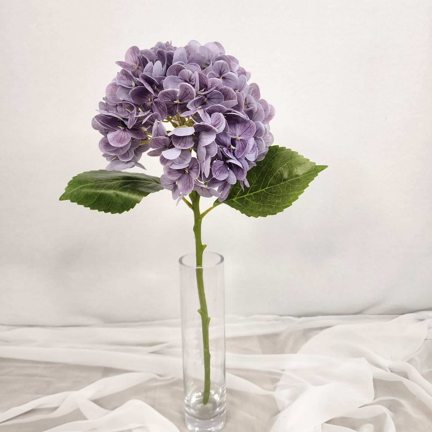 Lavender Real Touch Medium Hydrangea  - Realistic Artificial Flowers