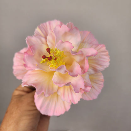 Hibiscus Pink Triple Petal 12.5cm- Realistic artificial Flowers