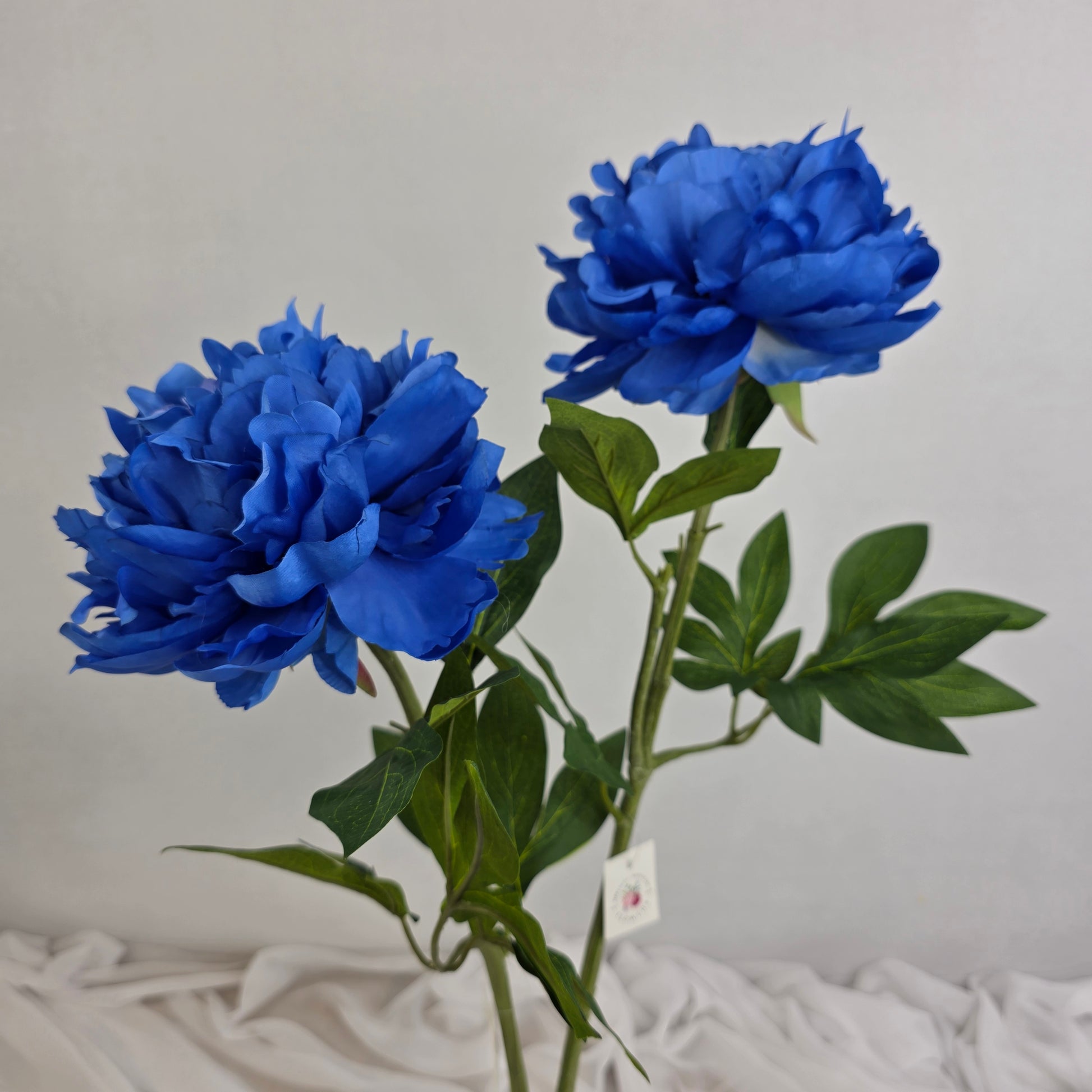 Dark Blue Peony Bloom Large - Realistic Artificial Flowers
