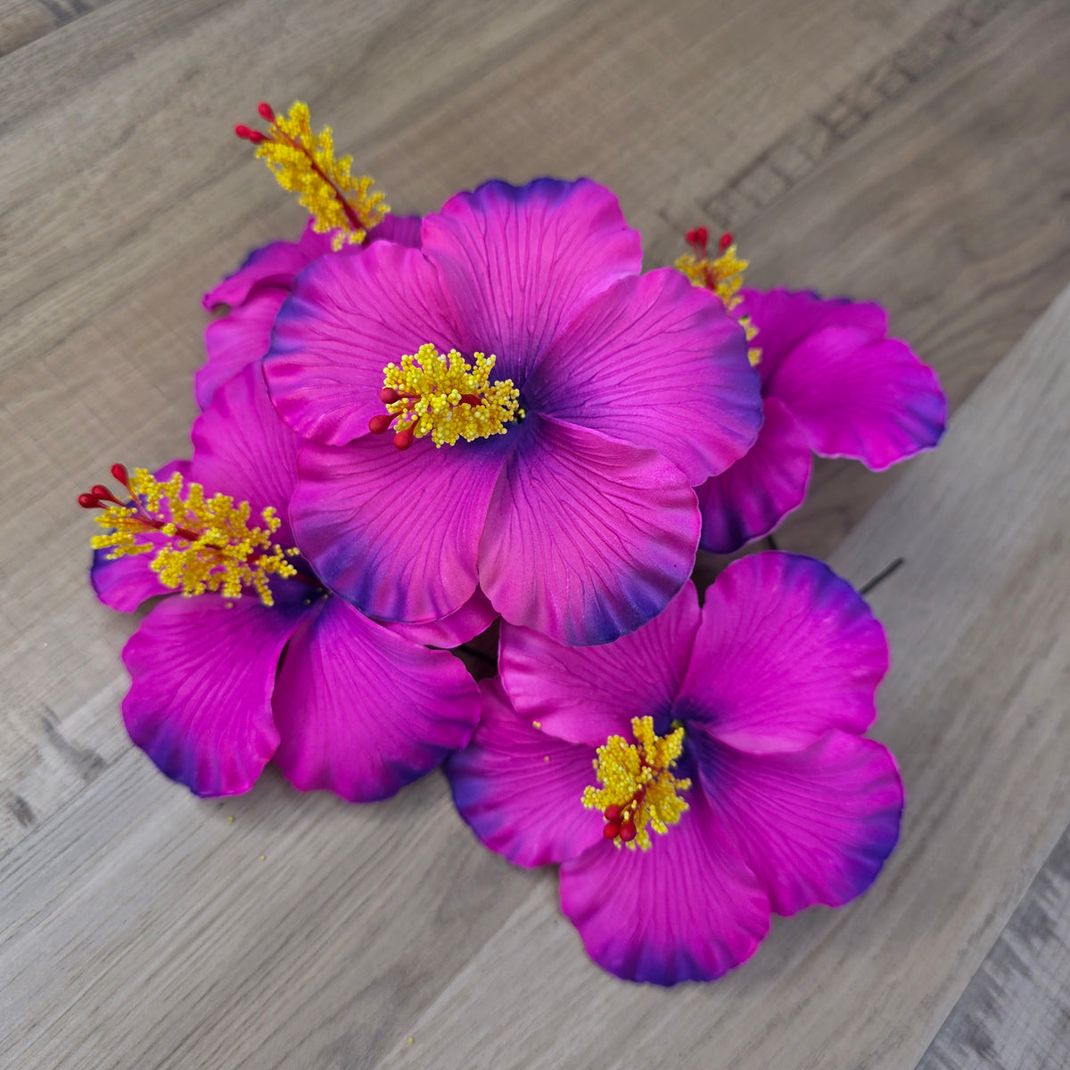 Fuchsia/Purple Hibiscus 11.5 cm Flowerhead