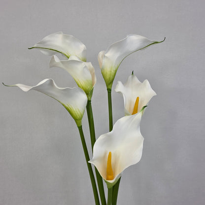 White Long Stem Calla - Realistic Artificial Flowers