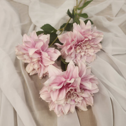 Light Pink Dahlia Silk Touch- Realistic Artificial Flowers