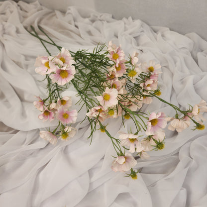Pale Pink Mini Cosmos Spray - Realistic Artificial Flowers