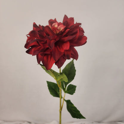 Burgundy Dahlia Silk Touch- Realistic Artificial Flowers