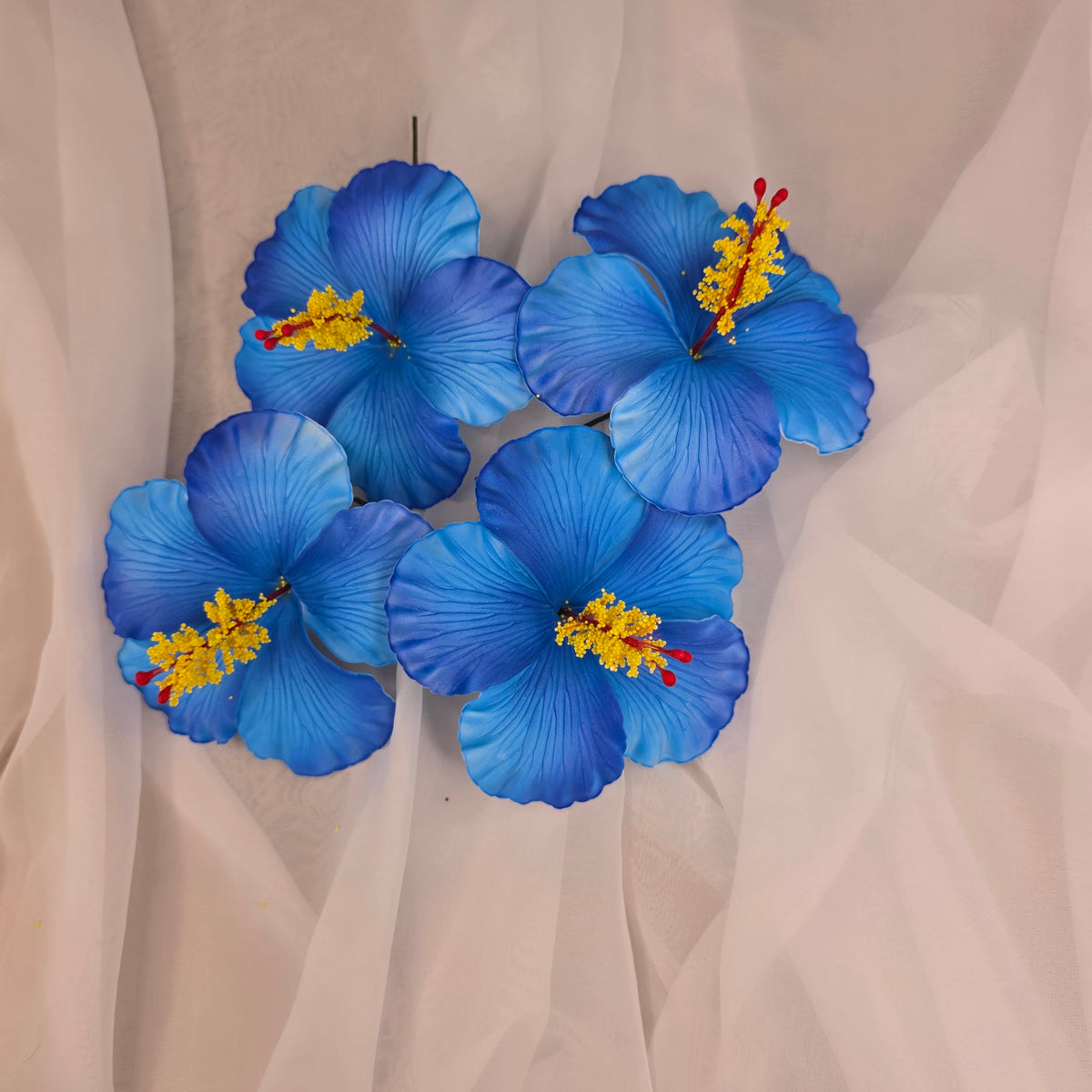 Blue Hibiscus 11.5 cm Flowerhead