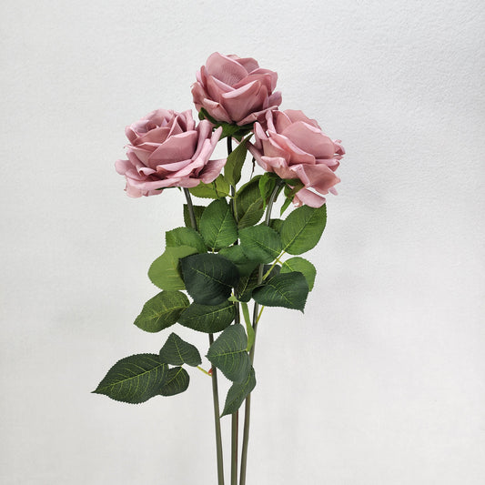 Dusty Pink Royal Real Touch Rose - Realistic Artificial Flowers