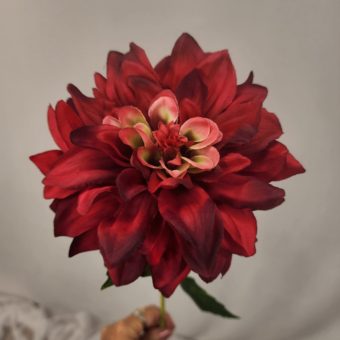 Burgundy Dahlia Silk Touch- Realistic Artificial Flowers