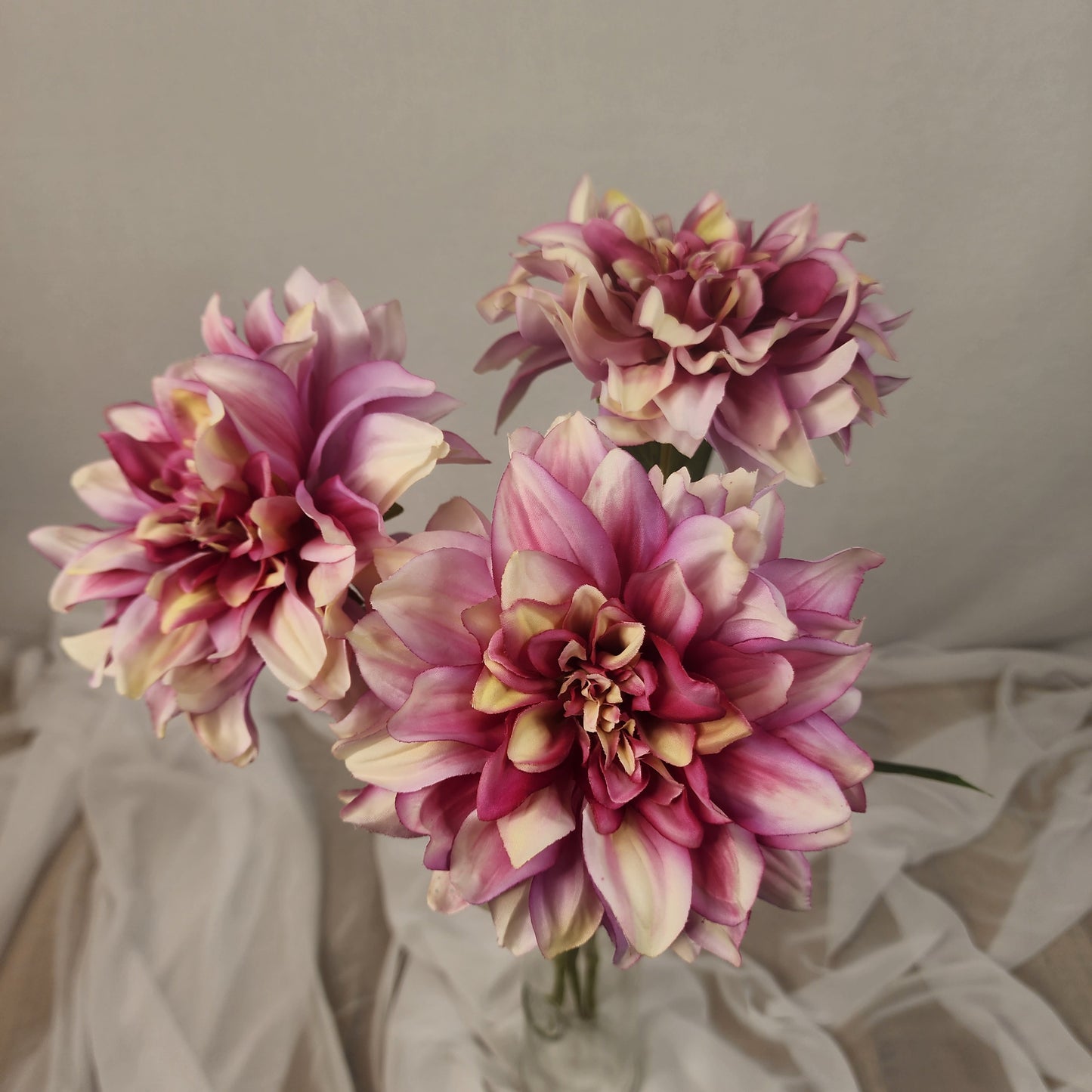 Lilac Swirl Dahlia Silk Touch- Realistic Artificial Flowers