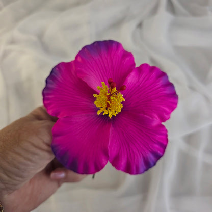 Fuchsia/Purple Hibiscus 11.5 cm Flowerhead