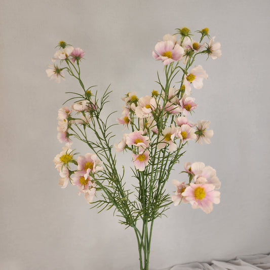 Pale Pink Mini Cosmos Spray - Realistic Artificial Flowers