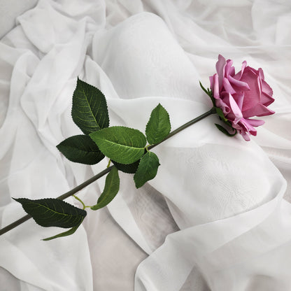 Mauve Royal Real Touch Rose - Realistic Artificial Flowers